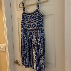 Loft Blue and White Sundress